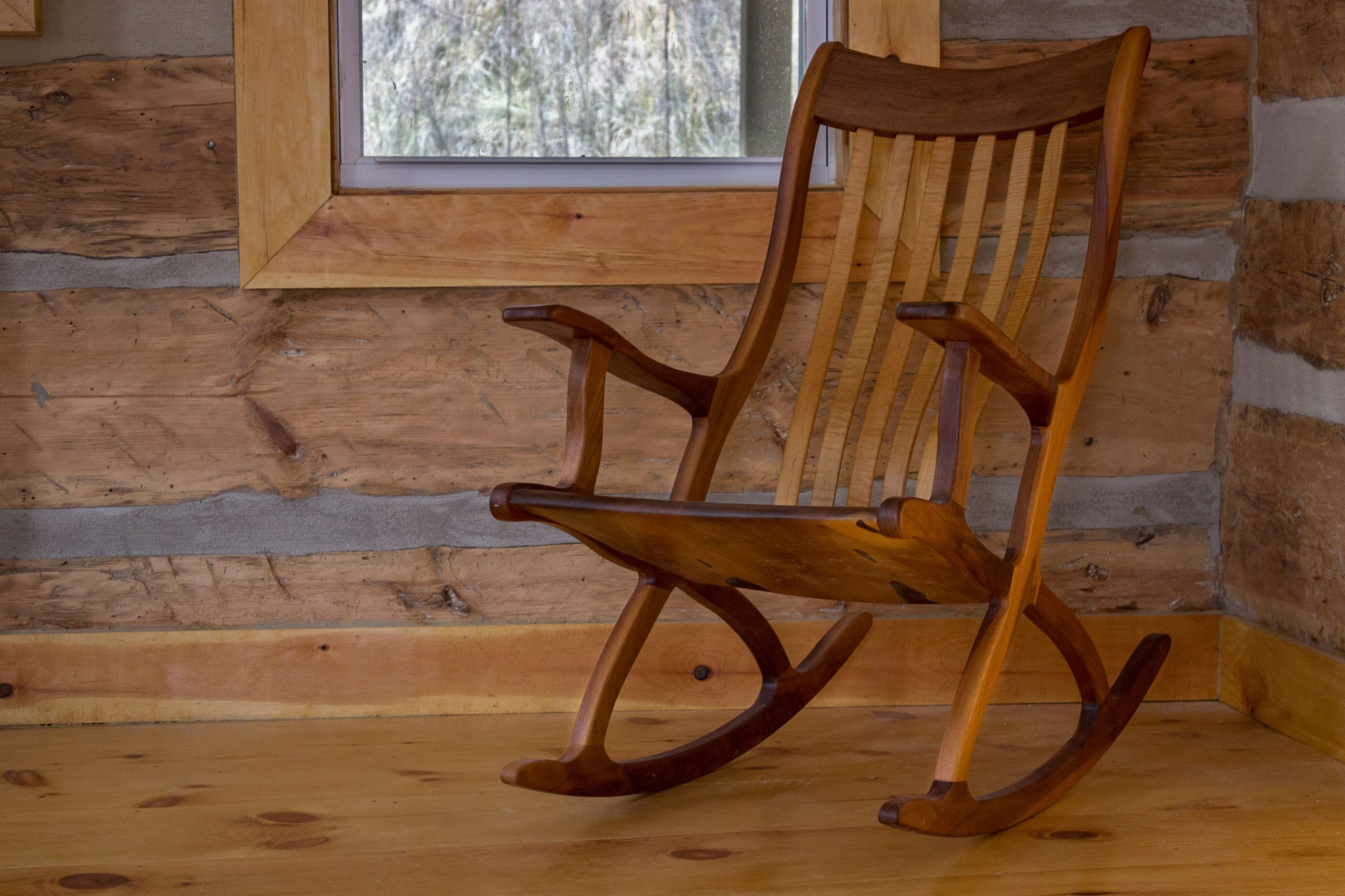 Robert Bragg's Finished Patented Ergonomic Rocking Chair