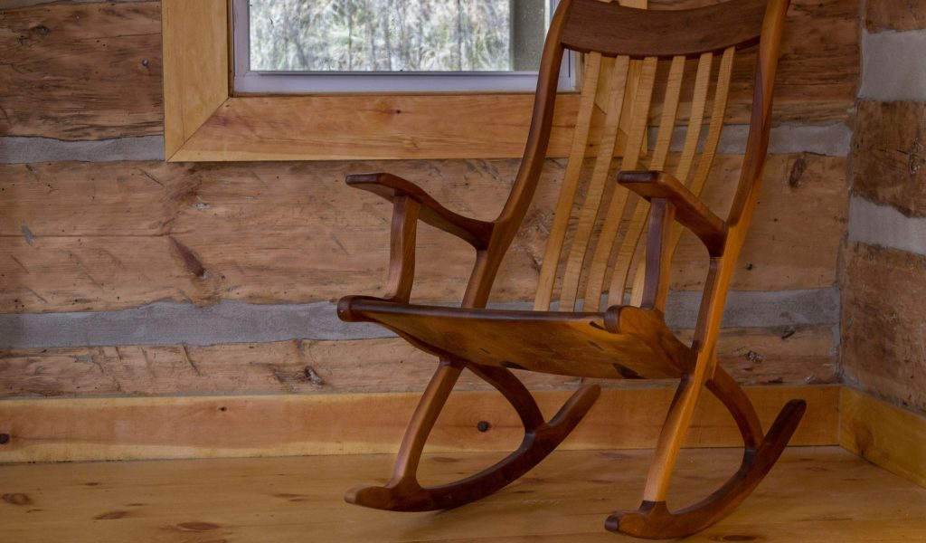Robert Bragg's Finished Patented Ergonomic Rocking Chair